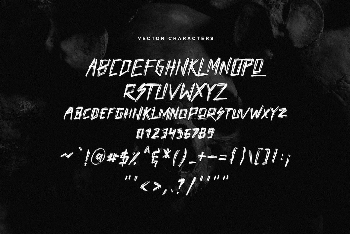 Haswell SVG 真实手绘质感笔刷字体